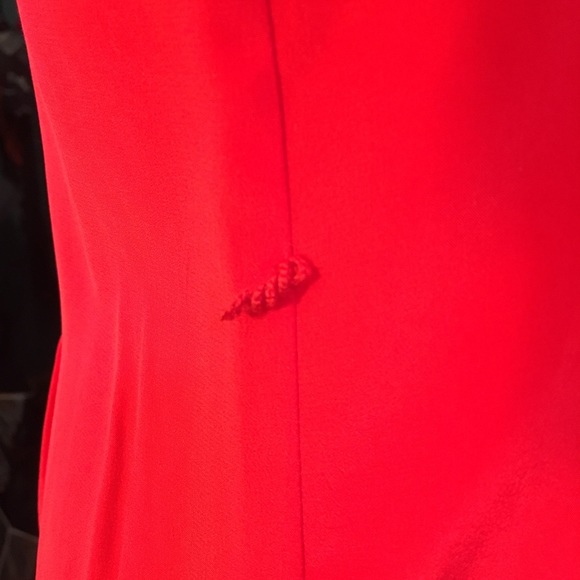 Vintage Hovland Swanson Red Silk Tunic Dress - Picture 7 of 14